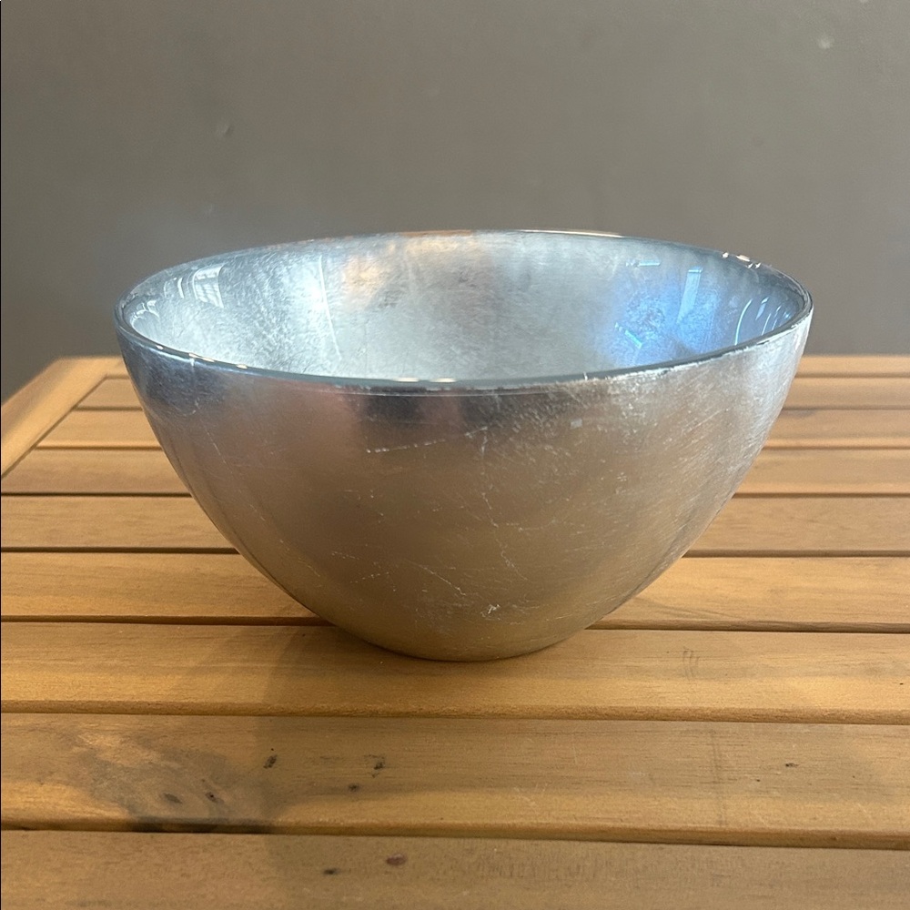 Anthropologie Silver Metallic Reign nut bowl-out of stock online